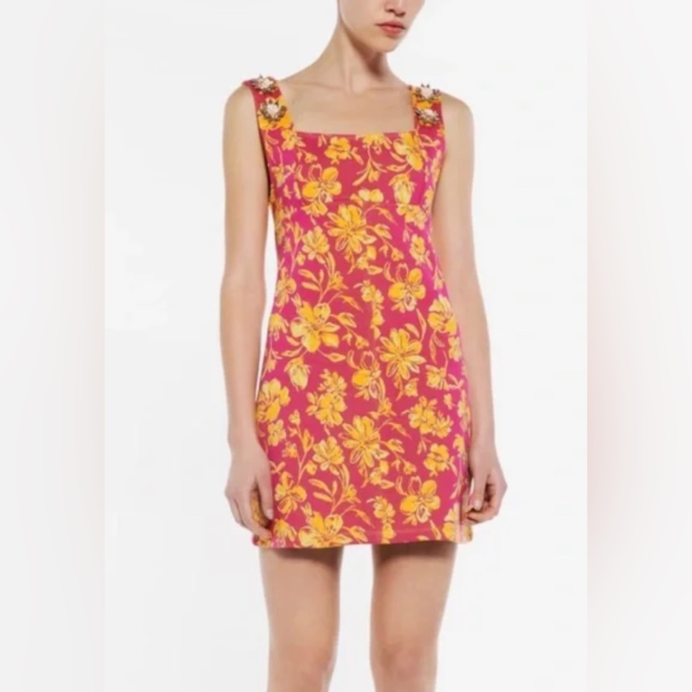 NWT Zara Women’s Jewel Jacquard Mini Dress